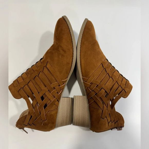 LC Lauren Conrad Brown Ankle Boots Women's Size 10 M - Picture 1 of 5